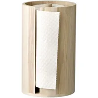Bloomingville Küchenrollenständer Paulowina, Natur, Dekoobjekt, Maße D14,5xH25,5 cm, Kuchenrollenhalter,