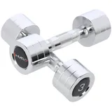 COFI 1453 Kurzhantel Verchromte Stahl-Kurzhanteln (2er Set) - für Fitness & Krafttraining