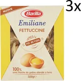 3 Barilla Emiliane Fettuccine all'uovo n 430 Pasta und ei 500g mehr raues Gebäck