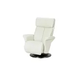 HIMOLLA Relaxsessel 7227 Leder 82 x 109 x 90 cm Creme mit Relax-Funktion
