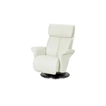 HIMOLLA Relaxsessel 7227 Leder 82 x 109 x 90 cm Creme mit Relax-Funktion