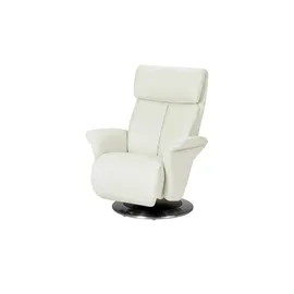 HIMOLLA Relaxsessel 7227 Leder 82 x 109 x 90 cm Creme mit Relax-Funktion