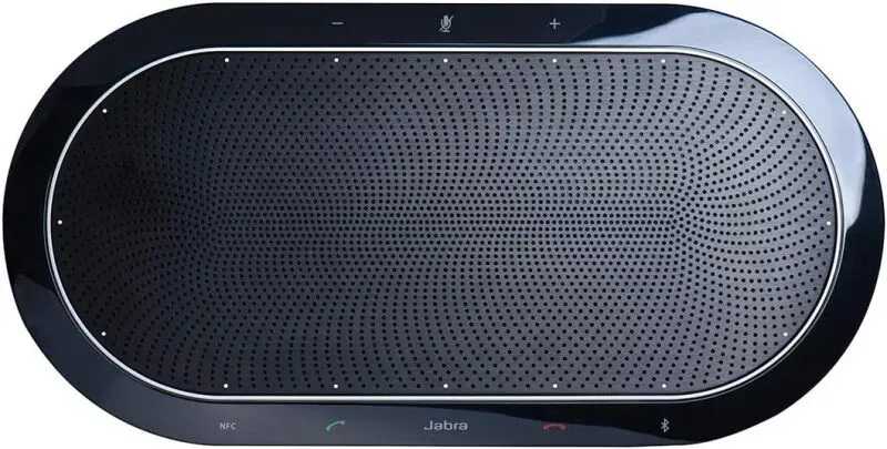 Jabra Speak 810 Konferenzlautsprecher – Microsoft-zertifizierter Lautsprecher für große Meetings mit Bluetooth-Adapter und integriertem USB-A-Kabel – Verbindung mit Laptops, Smartphones und Tablets