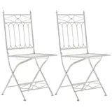 CLP Asina Gartenstuhl 42 x 42 x 94 cm weiß 2 St.