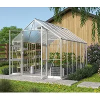 Vitavia Gewächshaus Orbit 9900, ESG/NSG, inkl. Fundament, Silber