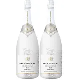 Brut Dargent - Ice Chardonnay Halbtrocken Sekt, Magnum, Methode Traditionnelle (1 X 1.5 L) (Packung mit 2)