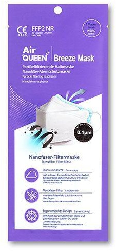 Airqueen Breeze Ffp2 Nanofilter-Maske 1 ST