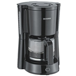 Severin Filterkaffeemaschine KA 4815, 1.25l Kaffeekanne, mit Glaskanne, bis 10 Tassen, 1000 Watt schwarz