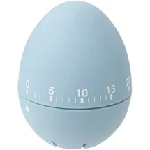 Zenker Kurzzeitwecker Eiform Kunststoff 6 x 6 x 7,5 cm crème/rosa/blau