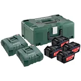 Metabo Basis Set 4 x 5,2 Ah + 2 x Schnellladegerät ASC Ultra + Metaloc