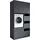 laundreezy Mehrzweckschrank-Set 118 x 238 x 68 cm Grau