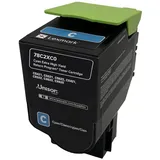 Original Lexmark Toner 78C2XC0 High Yield Farbe: Cyan ca. 5.000 Seiten für CS 421 | 521 | 622 | CX 421 | 521 | 622 | 625 Serie