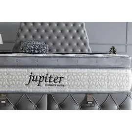 Villa Möbel JUPITER Polsterbett 100x200 - Farbe: Hellgrau - Set: Bettkasten-Kopfteil - Hellgrau