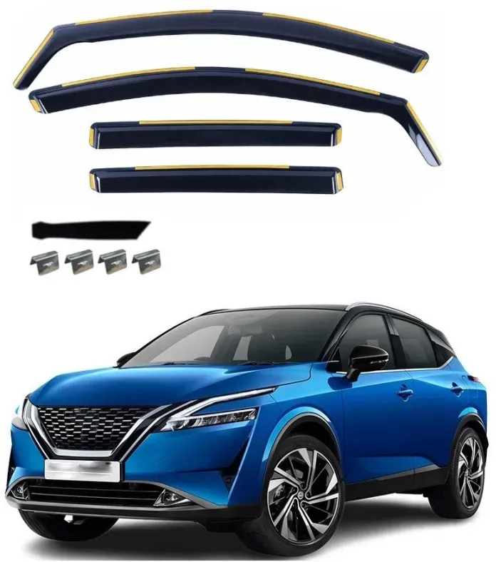 4-teiliges Set Windabweiser für Nissan Qashqai III (J12) 2021–2024