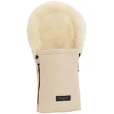 Werner Christ Baby Lammfell-Fußsack Oslo für Babyschale, Tragewanne, beige