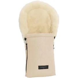 Werner Christ Baby Lammfell-Fußsack Oslo für Babyschale, Tragewanne, beige