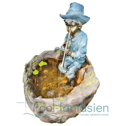 Granimex, Junge Flötenspieler in Bronze Design