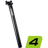 Ergotec Patentsattelstütze Atar, Aluminium. Ø=27.2mm. L=300mm. schwarz sand Alu