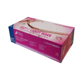 nitras-medical NITRAS CANDY WAVE Nitril Einmalhandschuhe, magenta, = 100 Stück, Größe L