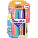 Paper Mate Flair Filzstifte | mittlere Spitze (0,7mm) | Tropical Farben | 6 Stück