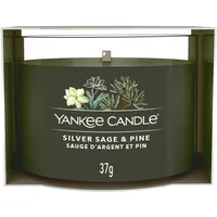 Yankee Candle Silver Sage & Pine 37 g schwarz/silber