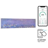 Klarstein Infrarotheizung mit Thermostat, 350W Elektroheizung, Smart Home Bild-Infrarotheizung zur Wandmontage, IR mit IoT/WiFi App-Control, Feucht... - Bunt