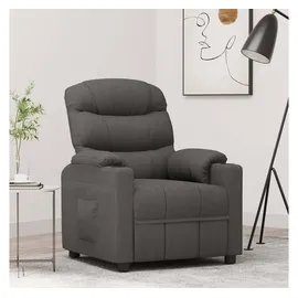 vidaXL Relaxsessel Dunkelgrau Polyester 92 x 105 x 76 cm Grau mit verstellbarer Rückenlehne