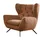 KAWOLA Sessel CHARME Cord 72 x 110 x 80 cm Braun mit Kissen