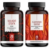 Weihrauch Kurkuma Ingwer Kapseln Hochdosiert - 500mg Boswelliasäure, 400mg Curcumin, Zimt, Gingerol & Piperin - Ohne chemische Entzündungshemmer oder Gelenkkapseln (Flammengarde & Vulkanstark)