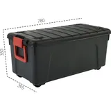Iris Ohyama IRIS S.A. Multi Box »SIA-75« schwarz, 39.5x3.55x78 cm