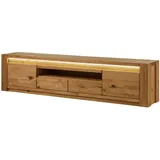 MASSIVMOEBEL24.DE KENT TV-Lowboard 223x40x53 cm Braun Holz