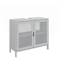 Vicco Waschbeckenunterschrank, Liora, 68 x 60 cm mit 2 Türen zur Aufbewahrung von Badutensilien und Handtüchern
