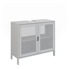 Vicco Waschbeckenunterschrank, Liora, 68 x 60 cm mit 2 Türen zur Aufbewahrung von Badutensilien und Handtüchern