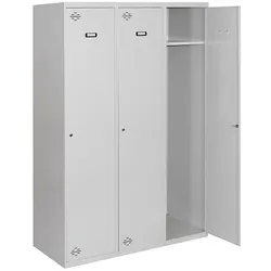 SimonRack DIY Metallschrank mit drei Körpern und drei Türen. Farbe grau 1800x1200x500 mm