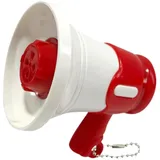 Amagogo Tragbarer Megaphone -Lautsprecher, Mega Bullhorn, Leichtgewichtsspielzeug, Handheld -Verstärker, Mini -Bullhorn Förderung im, Rot