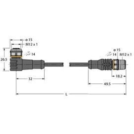 Turck Aktuator- u. Sensorleitung WKC4.4T-P7X#6635652