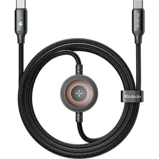 Mcdodo Induktives Ladegerät Für Apple Watch 2In1 Kabel Für Iphone Macbook 60W - Schwarz