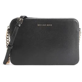 Michael Kors Jet Set Large Saffiano Leather Crossbody Bag black