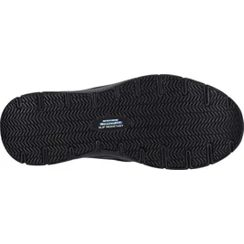 SKECHERS Herren Flex Advantage Sr Bronwood Trainers, Black Leather, 39.5 EU