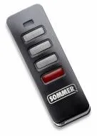 SOMMER Handsender Pearl Status, schwarz, Edelstahl