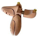 QSCTYG Schuhspanner 1 Paar einstellbare Schuhbäume frühling massivholz männer Schuh Support metallknöpfe Schuh schuhung Frauen Shoe's Care Breaker Shaper 870 (Color : Natural, Size : Size 43 44)