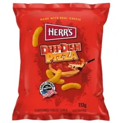 Herr's Deep Dish Pizza Cheese Curls Flips Chips 113g