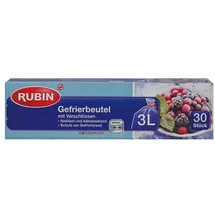 RUBIN Gefrierbeutel 3 L 30 Stück, 25x32 cm