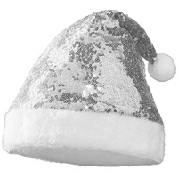 Dressforfun Weihnachtsmütze mit silbernen Pailletten - silber, - Silber