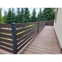 WPC Zaunbrett 150H21 Holzmuster Balkongeländer 8Farben Zaunlatten 150x21x3000 mm
