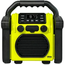 Silva Schneider BR 230 BT neon-gelb Baustellenradio FM Bluetooth® Weckfunktion, Akku-Ladefunkt
