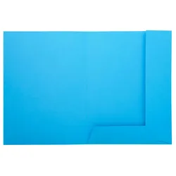 Exacompta 335006E 5x 50er Packung bedruckte Aktenmappe 2 Klappen SUPER 210 24x32cm - Hellblau