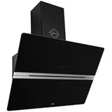 Gurari Wandhaube GCH 972 BL 120 Quatro, Dunstabzugshaube 120 cm, Edelstahl Glas, 850 m3/h,Dimmbare LED