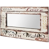 Haku-Möbel HAKU Möbel Wandgarderobe 89941 Motiv Holz 4 Haken 80,0 x 52,0 cm