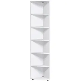 Geramöbel Aktenregal 40 x 40 x 216 cm Weiß